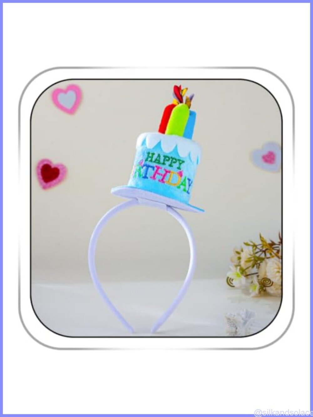 Birthday Cake Headband Novelty Party Hat Hair Accessory